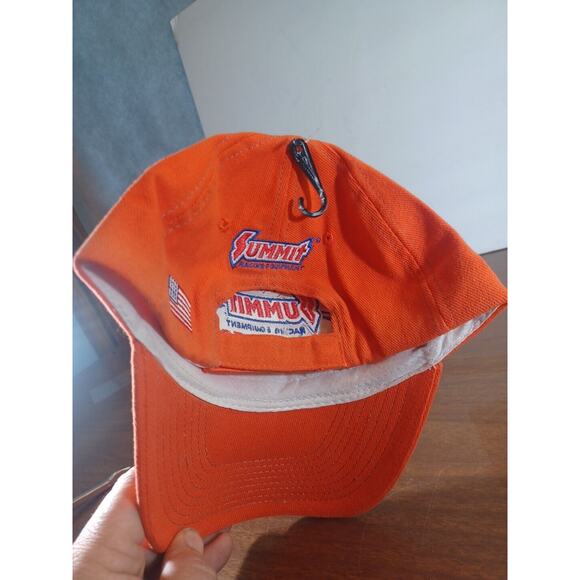 New Summit Racing Team Blaze Orange Hat Embroidered Adjustable Back - Picture 10 of 10